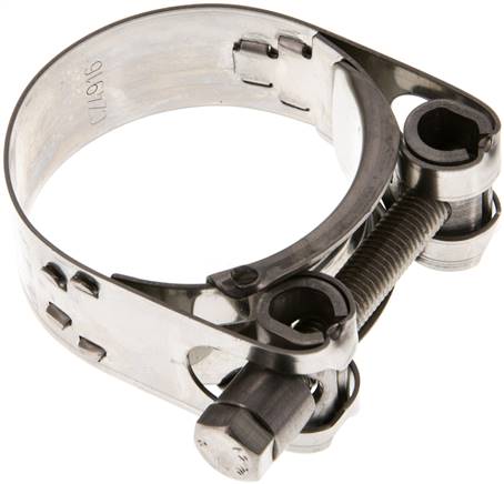 20mm Gelenkbolzenschelle, 43 - 47mm, 1.4301 (W4)