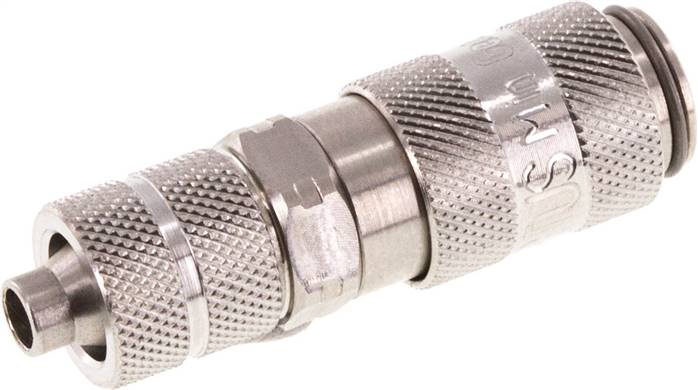 Schnellkupplung (NW2,7) 6x4mm Schlauch, 1.4404