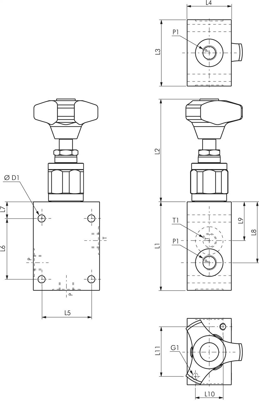 Bosch-Rexroth Druckbegrenzungsventil G 1",50 bar/250 l/min