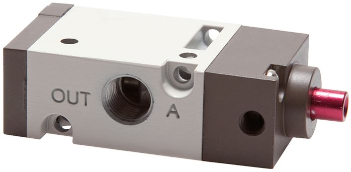 3/2-Wege Pneumatikventil, G 1/8" (Pilot M5), Federrückstellung (NC)