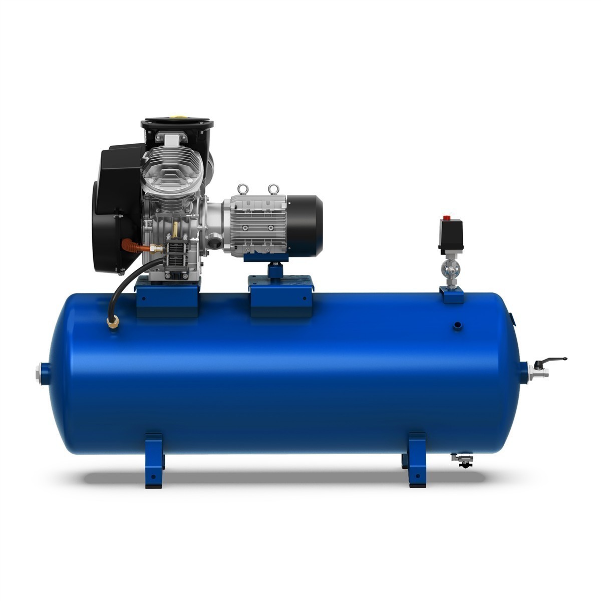 AGRE Industrie-Kolbenkompressor Typ ALG MGK-H-7.5 15 270 D auf Behälter, 4116002295