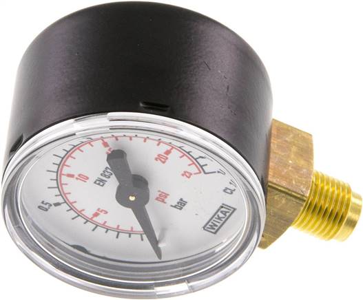 Manometer senkrecht (ST/Ms), 40mm, 0 - 1,6 bar, G 1/8"