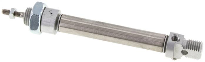 ISO 6432-Zylinder, einfachwirkend, Kolben 10mm, Hub 40mm