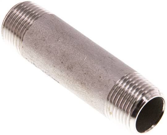 Rohrdoppelnippel R 3/8"-60mm, 1.4571