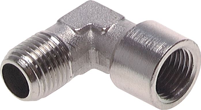 90°-Einschraubwinkel G 3/8"(IG)-R 3/8"(AG), Messing vernickelt