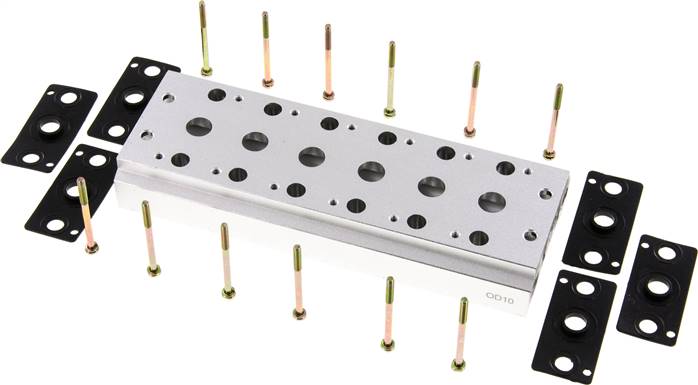 Mehrfachanschlussplatte (6-fach) für 5/2-Wege & 5/3-Wege Ventile zu V 52-6