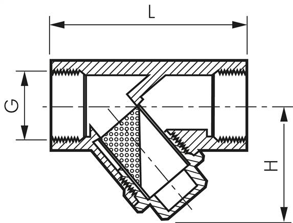Ersatzsieb 0,8mm 63x83mm für Schmutzfänger