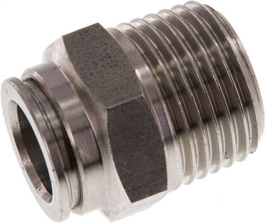 Gerader Steckanschluss R 1/2"-12mm, IQS-Edelstahl
