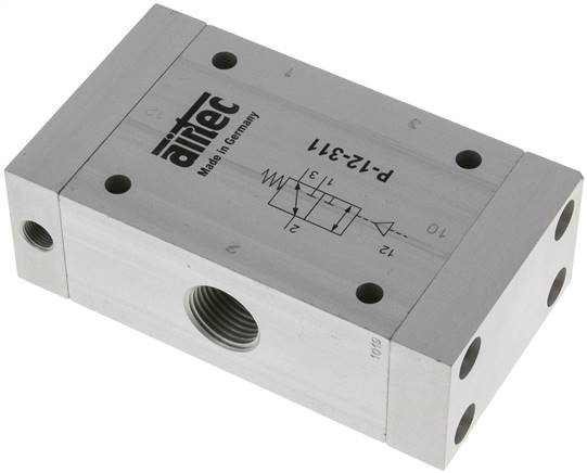 3/2-Wege Pneumatikventil mit Feder, G 1/2", ATEX-Zulassung