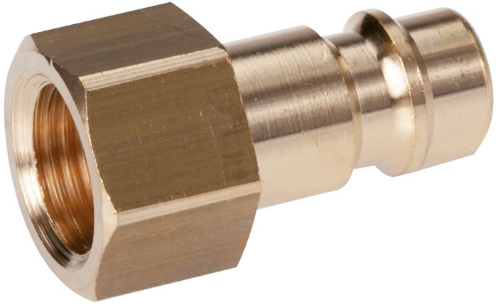 Kupplungsstecker (NW7,2) G 1/4"(IG), Messing vernickelt
