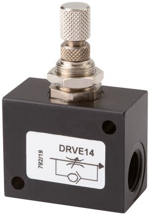 Block-Drosselrückschlagventil, G 1/8"