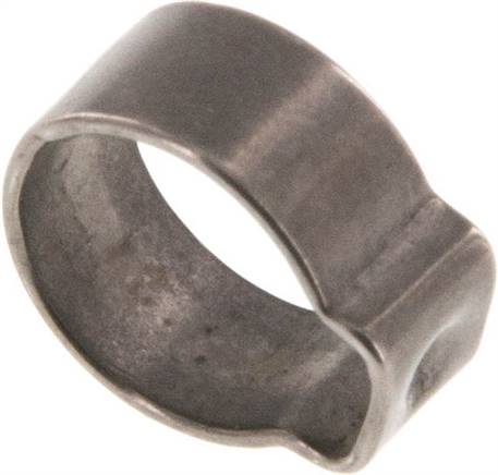 1-Ohr-Schlauchschelle 9,1 - 10,5mm, Edelstahl