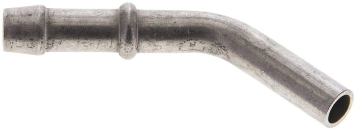 45°-Schlauchnippel Rohr 8, Schl. 7 - 8mm, 1.4301