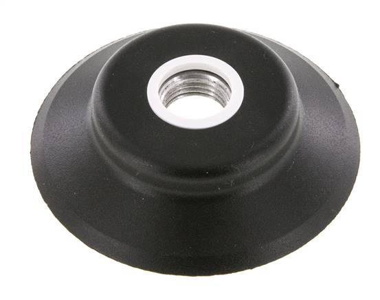 Flachsauger (stabile Lippe), 60x5mm, G 1/4", Silikon (50A, transparent)