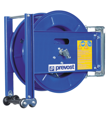 Prevost Schlauchaufroller ohne Schlauch, für Warmwasser, offene Trommel, für bis zu 20 m Schlauch  D
