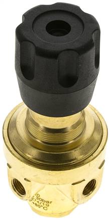 Druckregler, Messing, G 1/4", 0,5 - 8bar (für CO2)