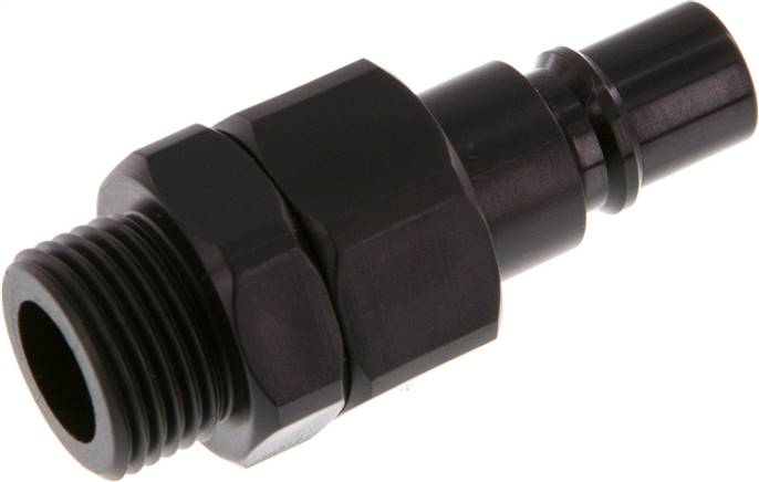Kupplungsstecker (NW7,2) G 3/8", POM absperrend (AG)