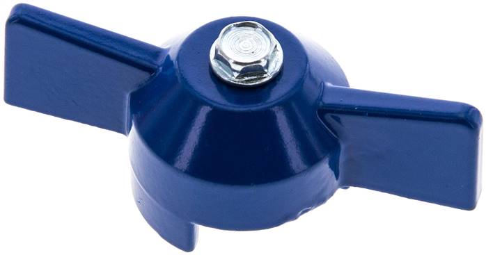 Kombigriff-blau, Größe 4, Knebel (Aluminium lackiert)