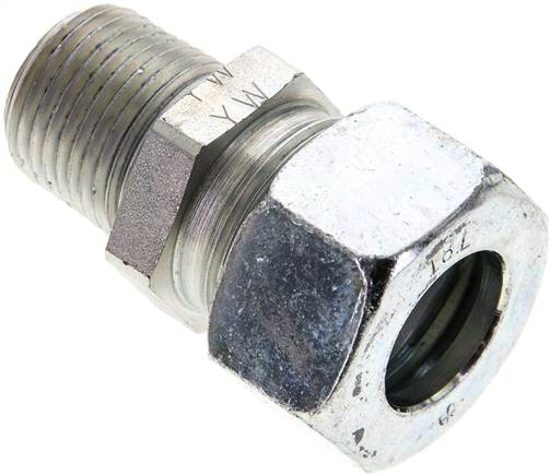 Gerade Schneidringverschr. NPT 1/2"-18 L (M26x1,5), Stahl verzinkt