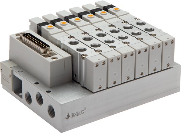 Ventilterminal 4x5/2-Wege, IO-Link, G 1/8" an Ventilen (oben)