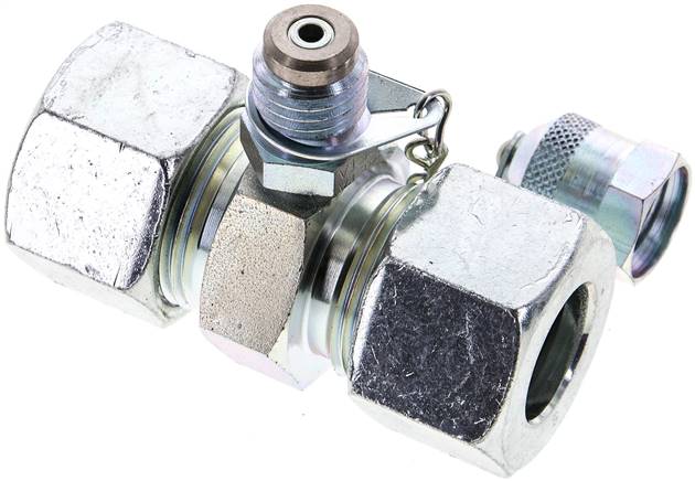 Messanschluss M16x2, 20 S (M30x2)-HD-Verschraubung, Stahl verzinkt