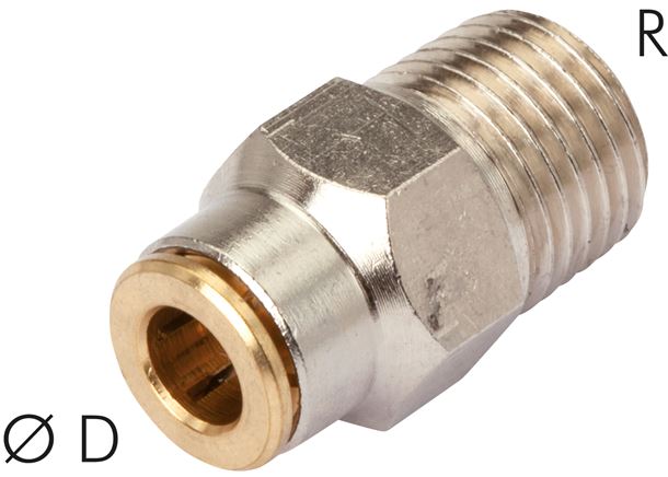 Hochdruck-Steckverschraubung M 8x1 (konisch)-6mm