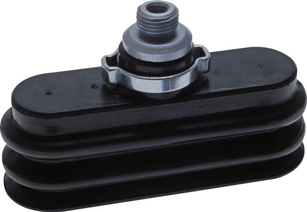 Ovalbalgsauger, 75 x 25mm, Hub 10,5mm, NBR (60A, grau)