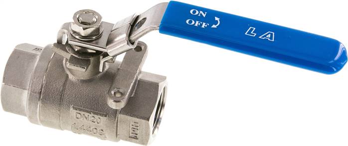 Edelstahl-Kugelhahn, G 3/4", 0 bis 130bar