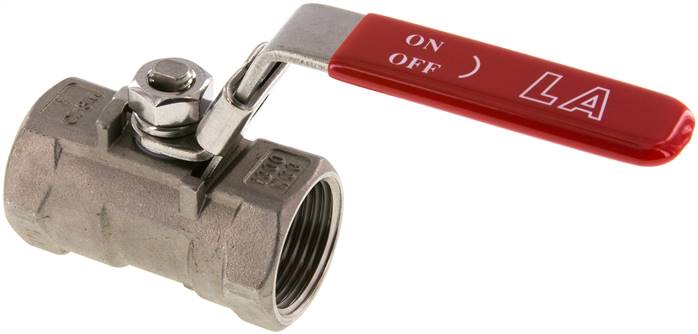 1-teiliger Edelstahl-Kugelhahn, NPT 1", 0 bis 63bar