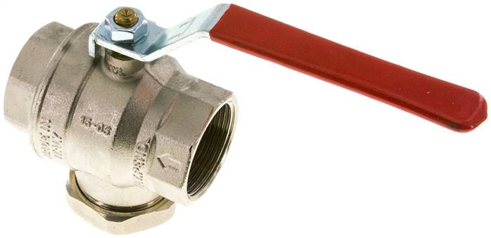 Messing-Kugelhahn mit Schmutzfänger, G 1-1/2"