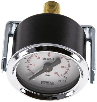 Einbaumanometer, 3-kant-Frontring, 40mm, 0 - 4 bar, 1/8"
