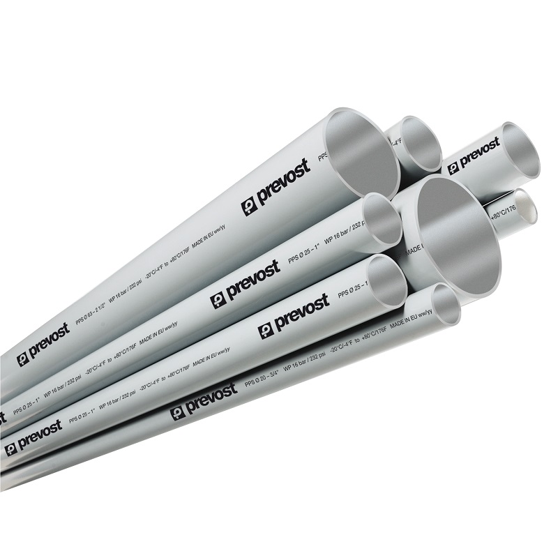 PREVOST - Aluminium-Rohr für Vakuum (Grau) Rohraußen-Ø = 20 mm Länge = 5,5 Meter