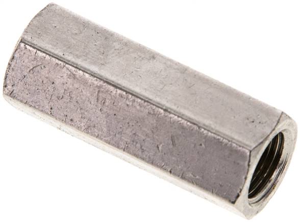 Rückschlagventil, G 1/8", PN 10, Messing vernickelt, Dichtung FKM