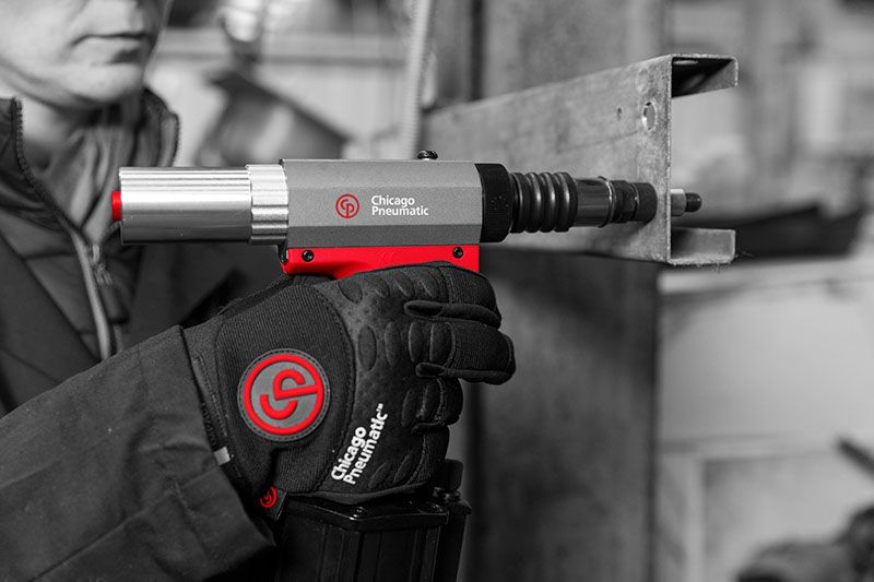 Chicago Pneumatic Druckluft Nietmutternsetzer, Nietmuttern von M3 bis M12