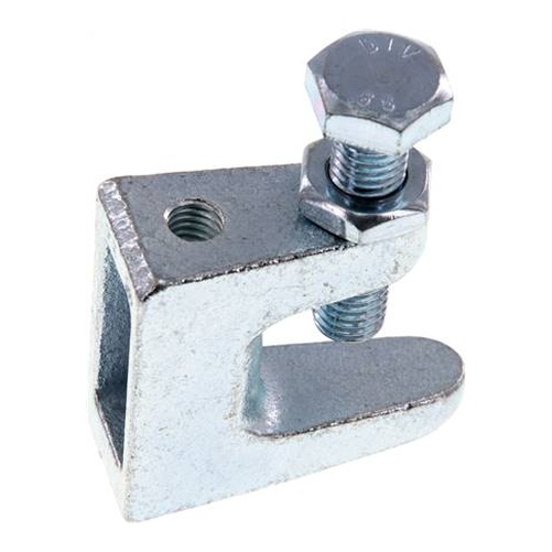 Morsetto per travi in ghisa malleabile zincata, M 8 (1 - 23 mm)