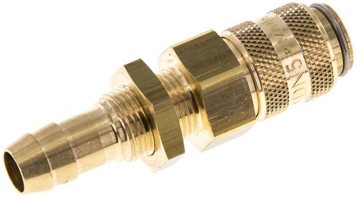 Schott-Schnellkupplung (NW5) 9 (3/8")mm Schlauch, Messing