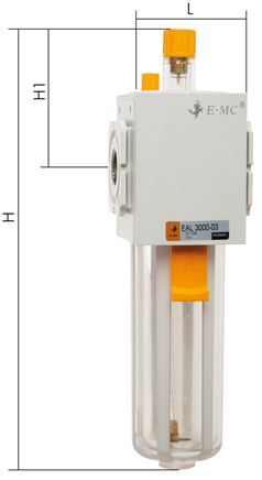 Eco-Line Öler, G 1/2", Kunststoffbehälter, doppelwandig