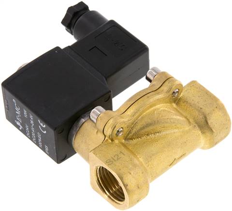 2/2-Wege Messing-Magnetventil G 1/2" 12 V= Eco (NC)