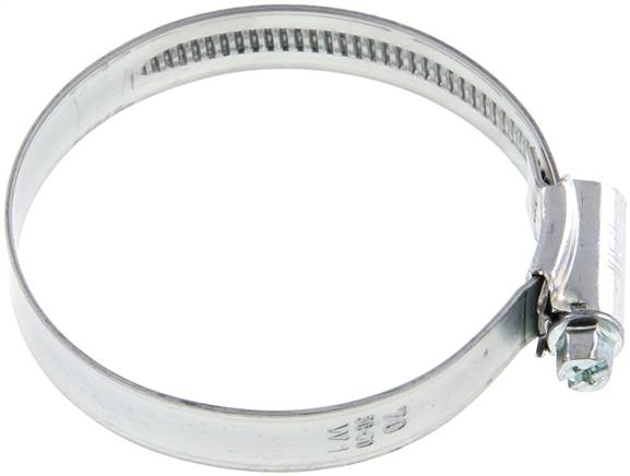 12mm Schlauchschelle 50 - 70mm, Stahl verzinkt (W1) (IDEAL)