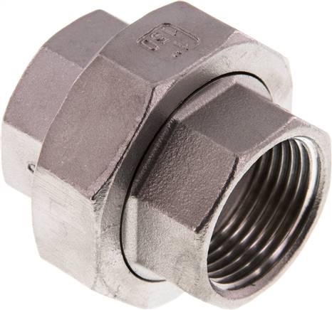Verschraubung flach dichtend Rp 1" (IG),1.4408