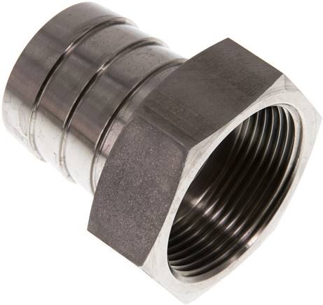 Aufschraub-Schlauchtülle G 1-1/2"-38 (1-1/2")mm, 1.4571