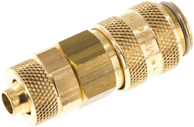 Schnellkupplung (NW5) 8x6mm Schlauch, Messing