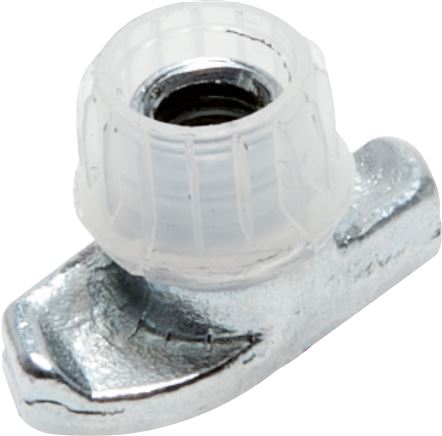 Tragschienenmutter leichte Baureihe, M 8, Stahl verzinkt