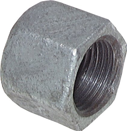 Verschlusskappe Rp 2-1/2", Temperguss verzinkt Typ VK 212 ST