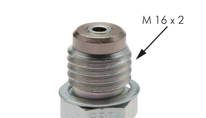 Messanschluss M16x2 - G 1/4" (AG), Stahl verzinkt