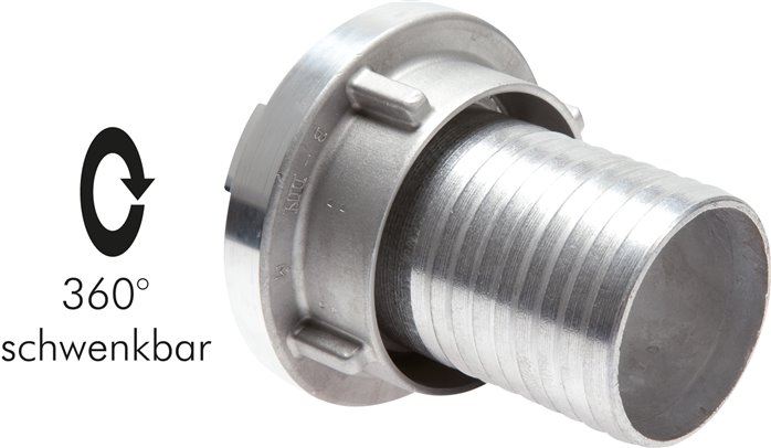 Storz-Kupplung 25-D, 19 (3/4")mm Schlauch, Aluminium (geschmiedet) Typ STKSP 31/19 A