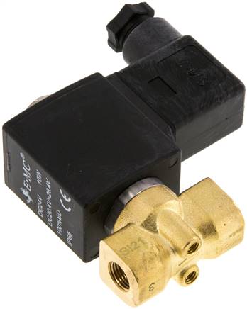 2/2-Wege Messing-Magnetventil G 1/8" 12 V= Eco (NO)