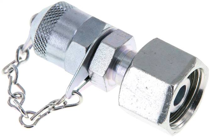 Messanschluss M16x2, 12 S-Dichtkegel, Stahl verzinkt