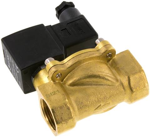 2/2-Wege Messing-Magnetventil G 3/4" 24 V AC Eco (NC), Dichtung FKM