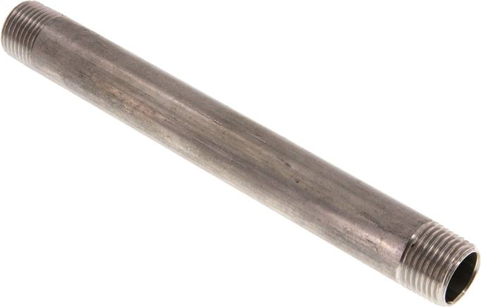 Rohrdoppelnippel R 1/2"-180mm, 1.4571